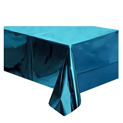 MANTEL METALIZADO CELESTE X12 UNIDADES